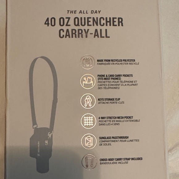 STANLEY 40 oz Quencher Carry-All with Strap NEW bottle not included - Picture 3 of 4